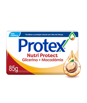 Sabonete em barra Protex Nutri Protect Glicerina com Macadâmia