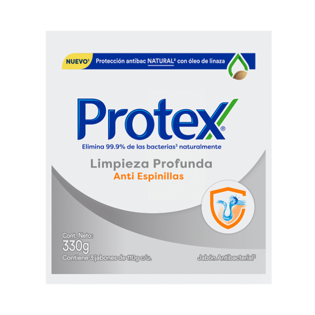 Protex® Limpieza Profunda Anti-Espinillas Jabón en Barra 330g
